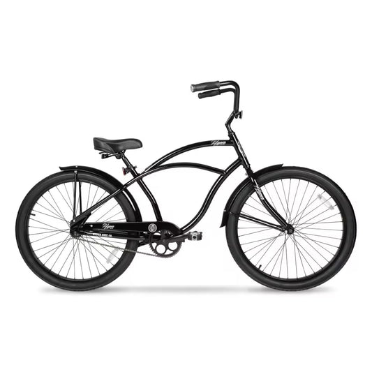 26" Bicycle Men's Beach Cruiser Bike, Black